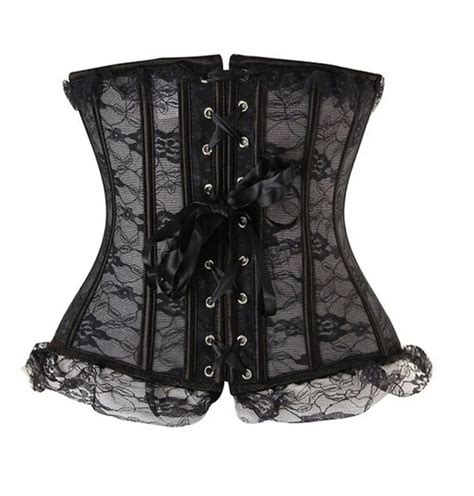 sheer underbust corset